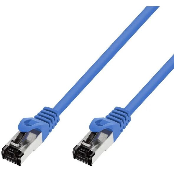 Extralink Κατηγορία 8.1 S/FTP 0,5m 40G Μπλε | Patchcord LAN | Χάλκινο καλώδιο δικτύου στριμμένο ζεύγος