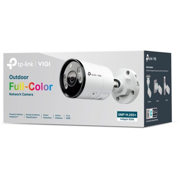 TP-Link INSIGHT S355 Kula (kształt) Kamera bezpieczeństwa IP Zewnętrzna 2880 x 1620 px Ściana