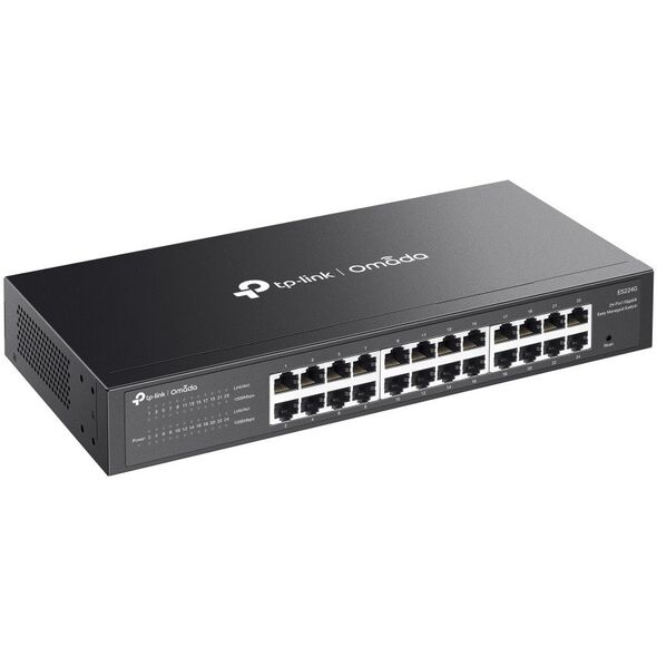 TP-Link Omada ES224G łącza sieciowe Zarządzany L2 Gigabit Ethernet (10/100/1000) Czarny
