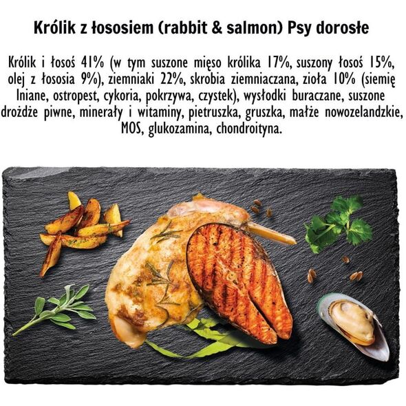 Paka Zwierzaka Paka Zwierzaka Έβδομος Ουρανός Κουνέλι με Σολομό M 3kg