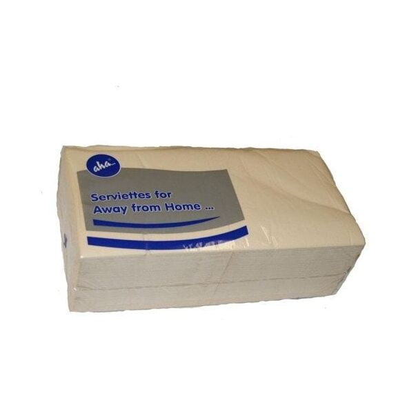 Serwetki AFH AHA, 2-warstwowe, składanie 1/4, 33x33cm, 250 szt., szampańskie