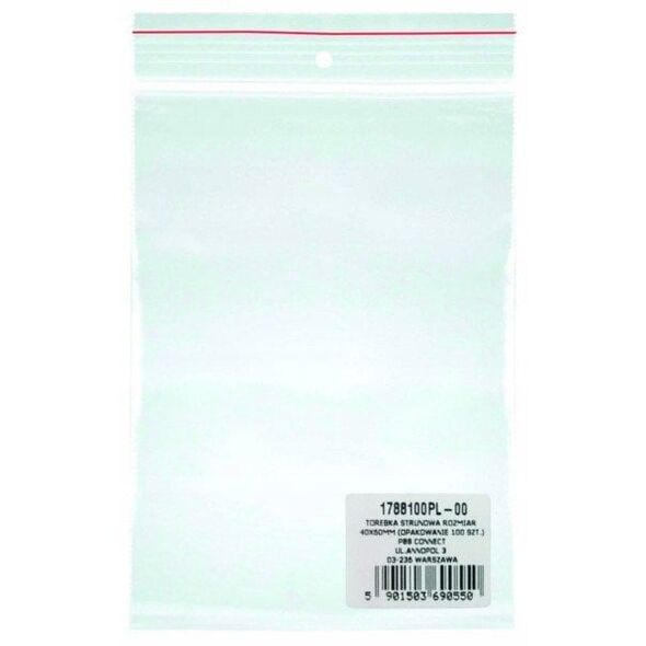 Torebka strunowa OFFICE PRODUCTS, LDPE, 300x400mm, 100szt., transparentna