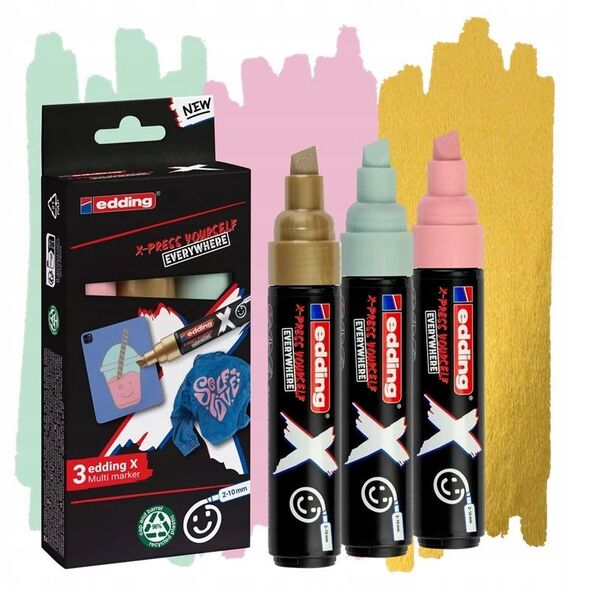 Multi marker e-6900 EDDING, pastelowe kolory, zestaw 3 szt.