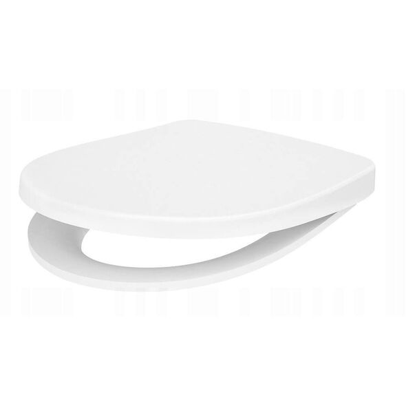 Deska sedesowa Cersanit (deski sedesowe) Deska CERSANIA SLIM WRAP duroplastowa, antybakteryjna, wolnoopadająca z funkcją łatwego wypinania jednym przyciskiem (K98-0241)