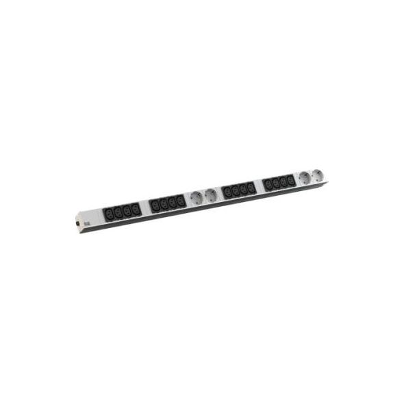 Bachmann BACHMANN IT PDU ALU 1HE 16x C13 4x styk uziemiony CEE 16A niebieski
