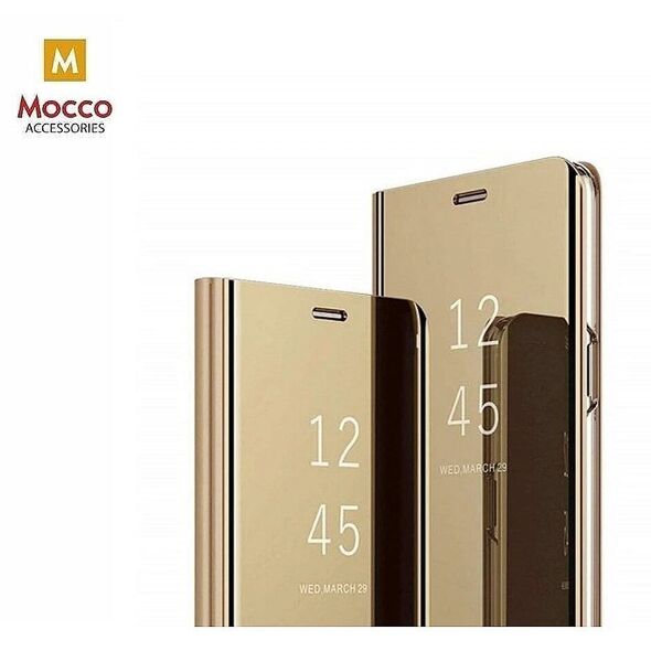 Mocco Θήκη Clear View Cover Για Samsung Galaxy A22 4G Χρυσό
