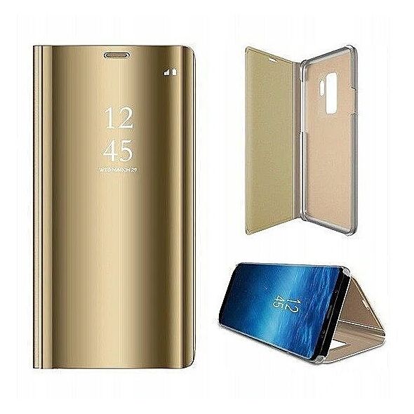 Mocco Θήκη Clear View Cover Για Samsung Galaxy A22 4G Χρυσό
