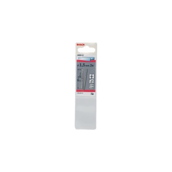 ΤΡΥΠΑΝΙ ΜΕΤΑΛΛΟΥ BOSCH 1,5X40 HSS-G S 2ΤΜΧ