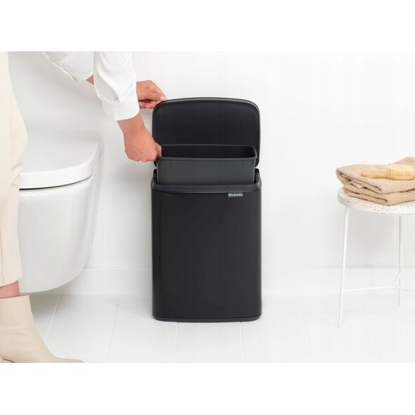 Κάδος απορριμμάτων BRABANTIA Bo 12l Μαύρο Ματ 230363