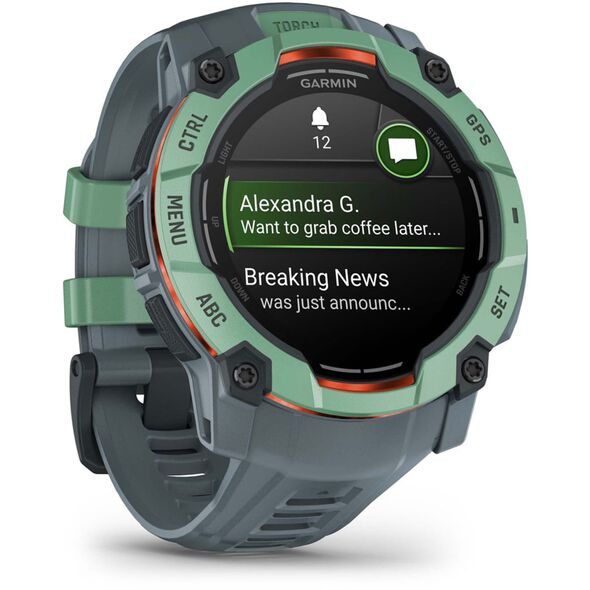 Garmin Instinct 3 50mm AMOLED λυκόφως/νέο τροπικό