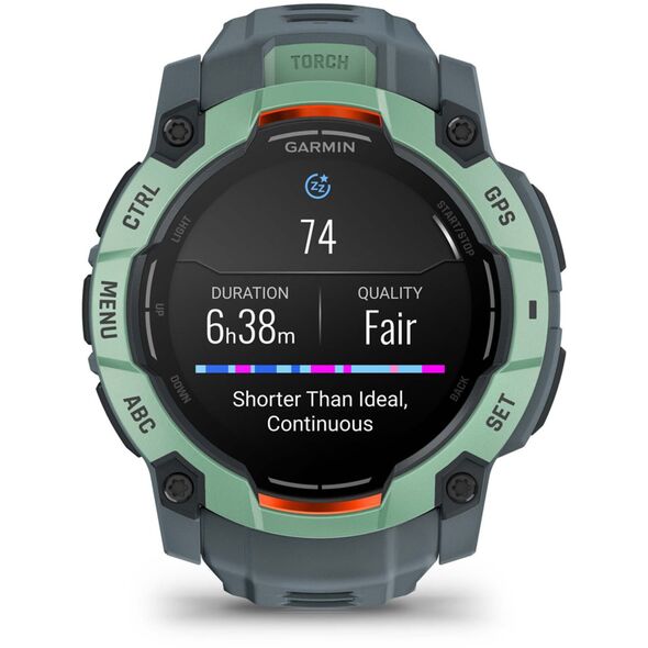 Garmin Instinct 3 50mm AMOLED λυκόφως/νέο τροπικό