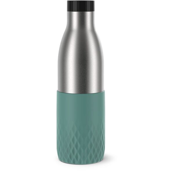 Tefal Bludrop Sleeve drinking bottle, 0.7 L, green/steel