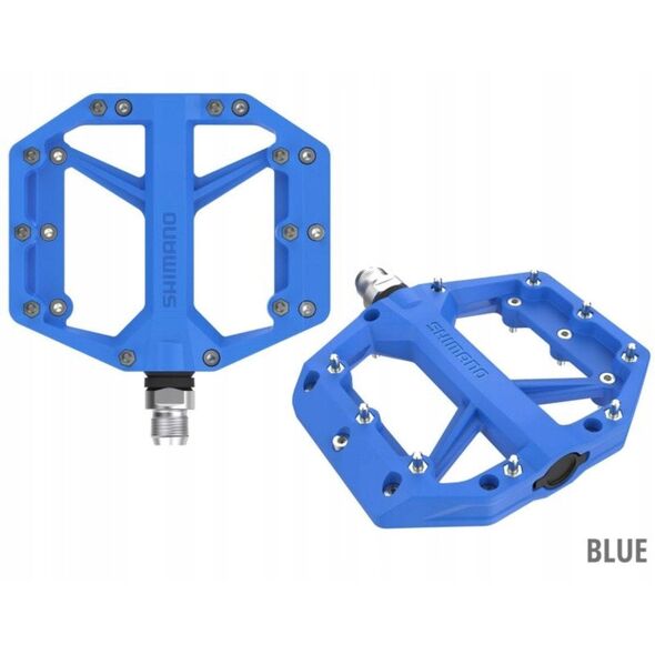 Shimano PD-GR400 Πλακέ Πεντάλ, μπλε