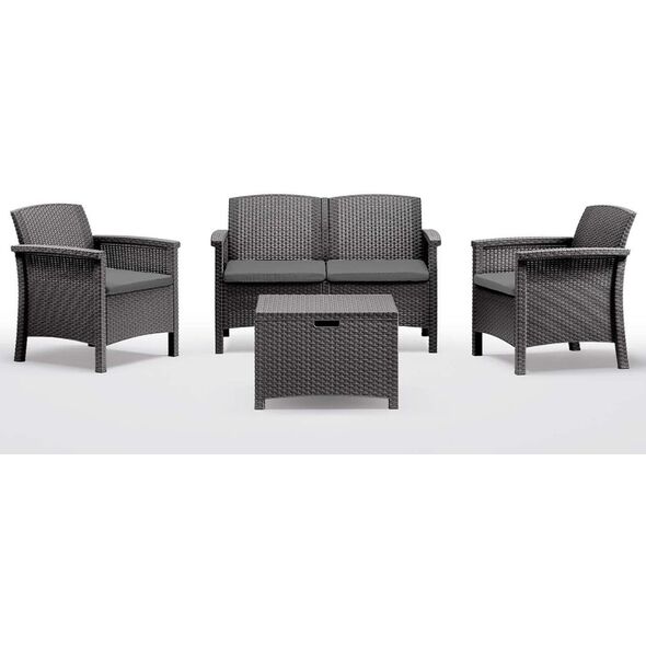 Σετ επίπλων κήπου Set Venezia 2 γκρι 8003723491676