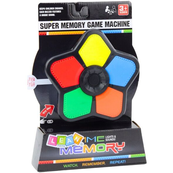 Elektroniczna Gra Logiczna Memory Gwiazdka Zręcznościowa Światła Dźwięki LEAN Toys