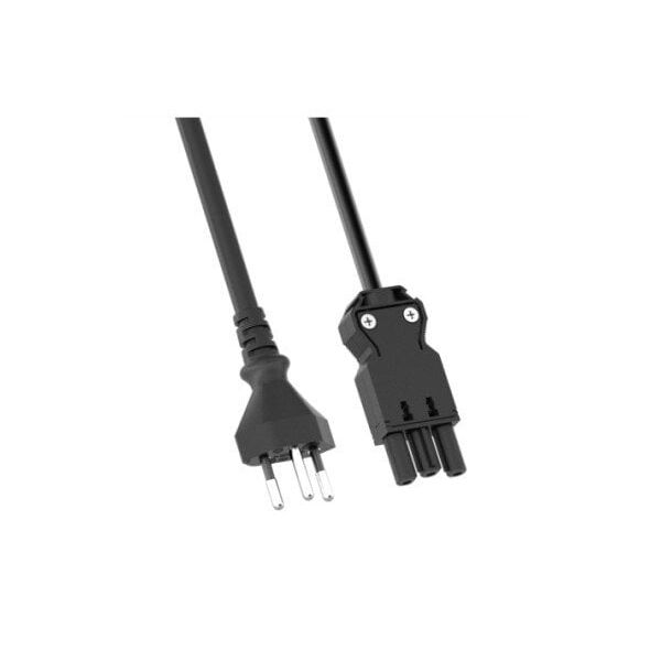 Kabel zasilający BACHMANN H05VV-F 3G1.0mm L: 1.5m czarny GST18/T12