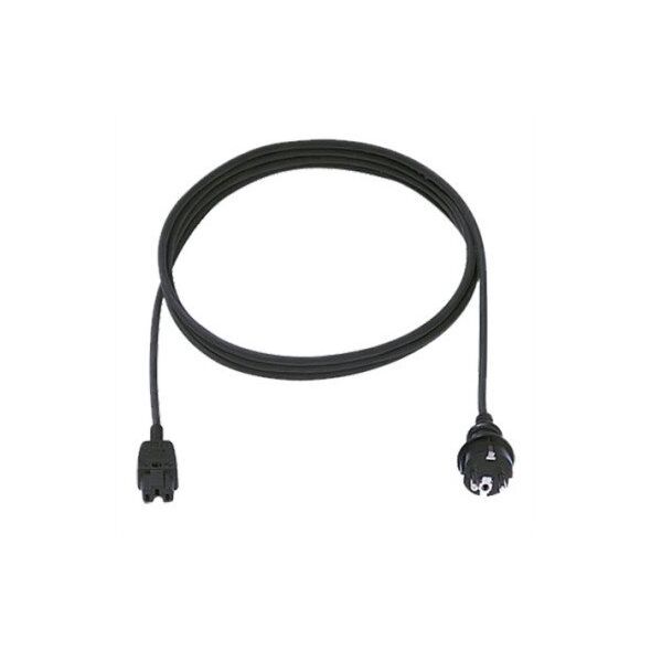 Kabel zasilający BACHMANN H05RR-F 3G1.0mm 2m, wtyczka CEE7/7 C15a