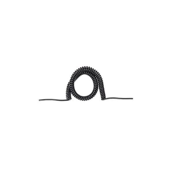 Kabel spiralny BACHMANN 1,5m-6m sw 0,2m prosty, H05VV-F 3G1,5mm. obustronnie cięty