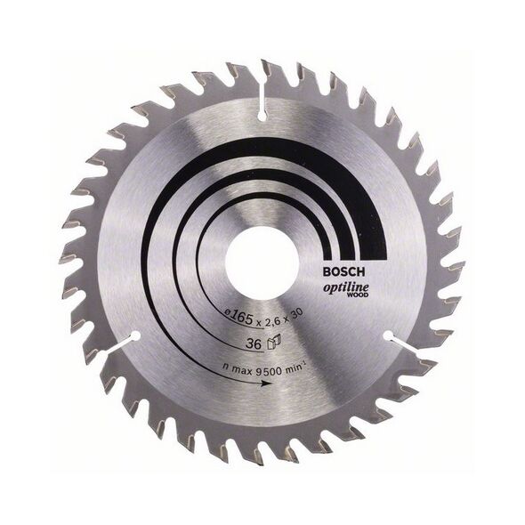 Bosch Tarcza pilarska Optiline Wood 165 x 30mm 36z (2608640603)
