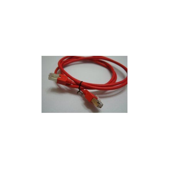 Telegärtner Patchkabel, S/FTP, PiMF, Cat 6A (ISO/IEC), czerwony, 7,5 m (L00004A0056)