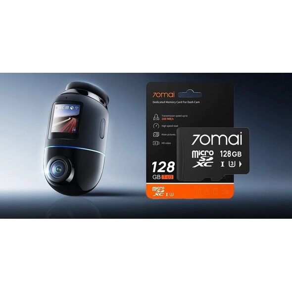 70mai Omni X800 4K Μαύρη + κάρτα 70mai SD 128GB