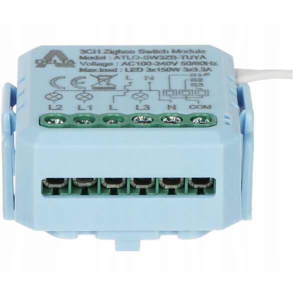 ΈΞΥΠΝΟΣ ΔΙΑΚΟΠΤΗΣ ATLO-SW3ZB-TUYA ZigBee, Tuya Smart