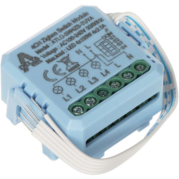 Έξυπνος Διακόπτης ATLO-SW4ZB-TUYA ZigBee, Tuya Smart