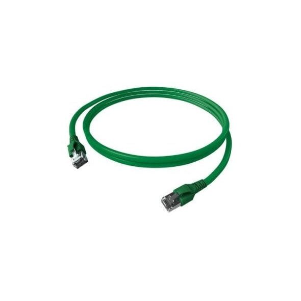 Kabel krosowy EasyLan FlexBoot Cat.6A, S/FTP, zielony, 1 m