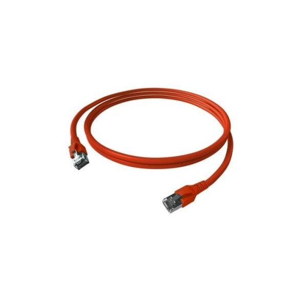 Kabel krosowy EasyLan FlexBoot Cat.6A, S/FTP, czerwony, 7,5 m