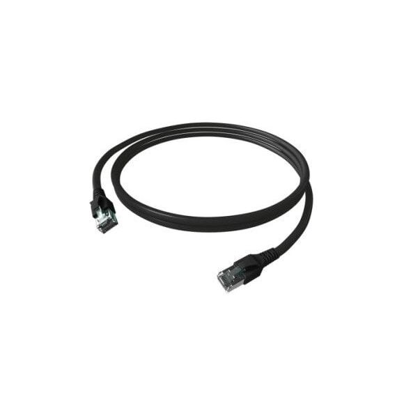 Kabel krosowy EasyLan FlexBoot Cat.6A, S/FTP, czarny, 3 m