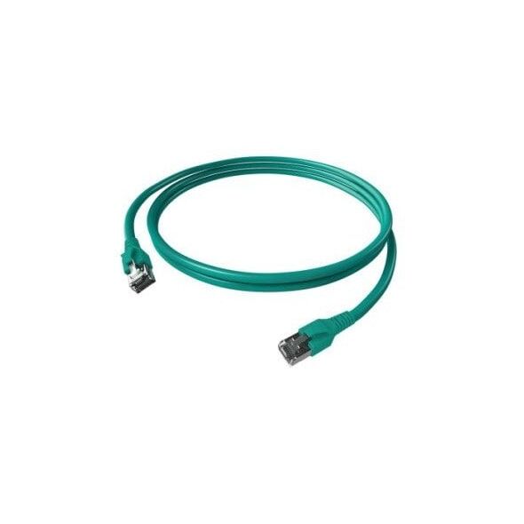 Kabel krosowy EasyLan FlexBoot Cat.6A, S/FTP, turkusowy, 1 m