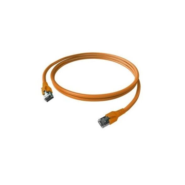 Kabel krosowy EasyLan FlexBoot Cat.6A, S/FTP, pomarańczowy, 0,5 m