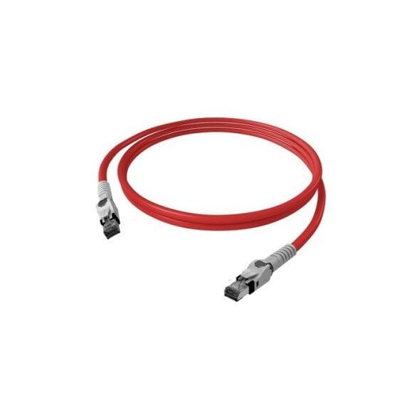 Kabel krosowy EasyLan VarioBoot Cat.6A, S/FTP, czerwony, 3 m