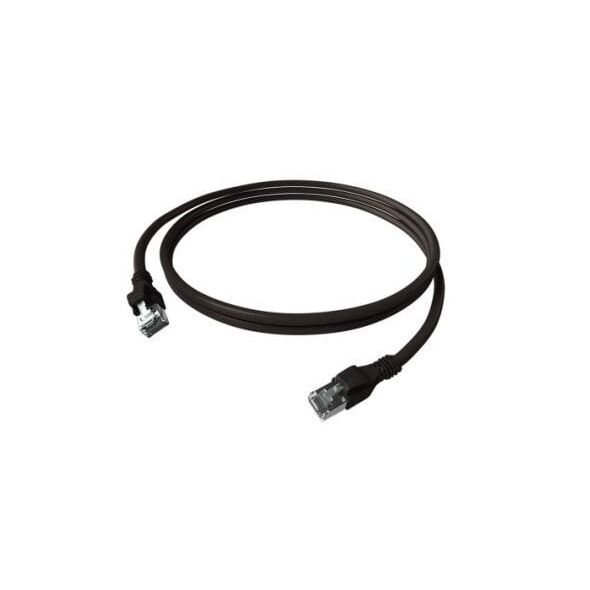 EasyLan DualBoot PushPull Patch Cable Cat.6A (Class EA), S/FTP, RJ45 / RJ45, czarny, 5 m