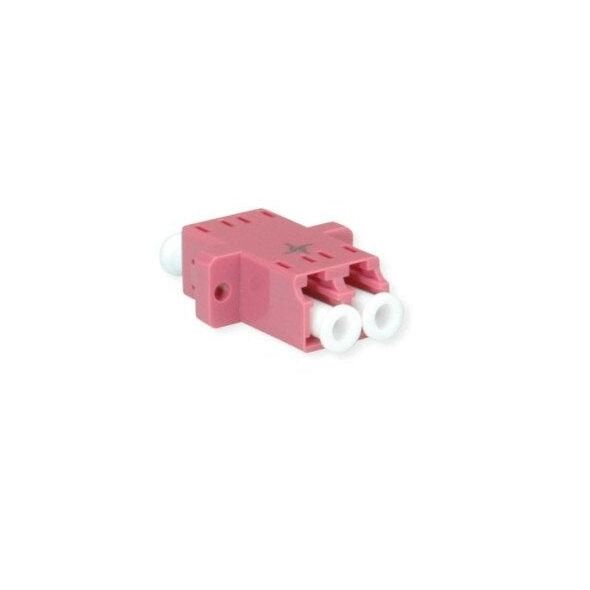 Adapter TELEGRTNER LC/APC Duplex, wielomodowy, tuleja z tworzywa sztucznego, obudowa z tworzywa sztucznego, fioletowy, Z77