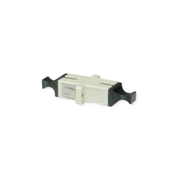 Adapter TELEGRTNER SC, wielomodowy, tuleja ceramiczna, obudowa z tworzywa sztucznego, beżowy