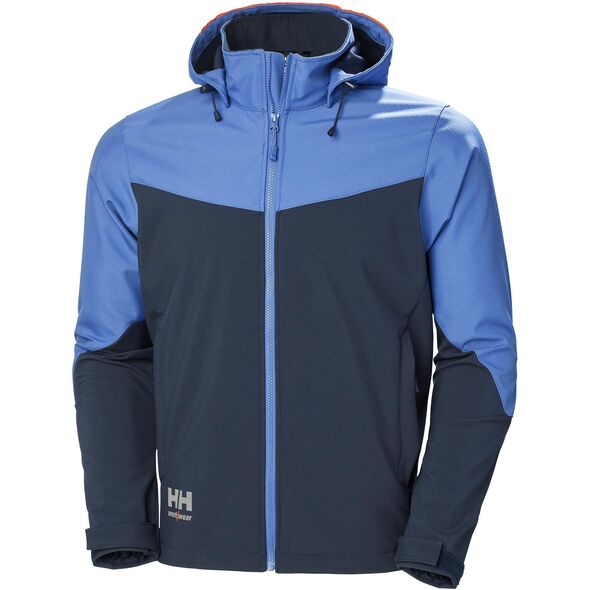 Ανδρικό μπουφάν Helly Hansen Jacket HELLY HANSEN Oxford Softshell, ανοιχτό μπλε 3XL