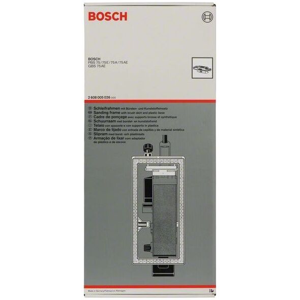 Bosch Bosch Sanding frame with brush insert, for GBS 75, PBS 75
