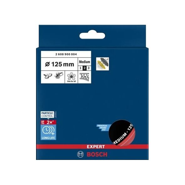 Bosch Bosch multi-hole pad 125mm medium M8 + 5/16 - 2608900004 EXPERT RANGE