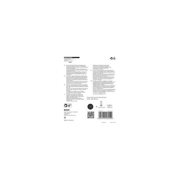 Bosch Bosch multi-hole pad 125mm medium M8 + 5/16 - 2608900004 EXPERT RANGE