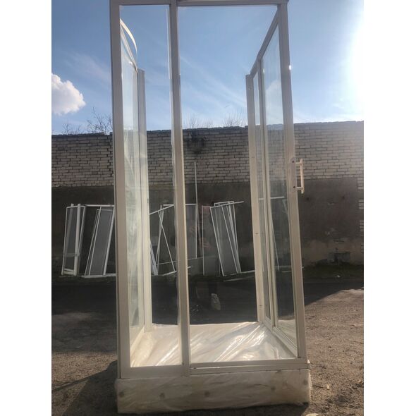KABINA PRYSZNICOWA CITY Z ZAWIASAMI ZŁOTA 100X80X195 LEWA TRANSP