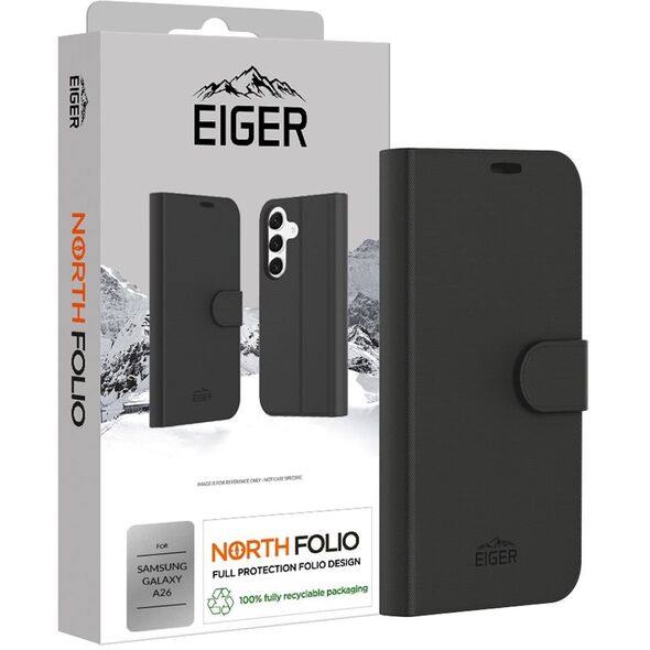 Θήκη Eiger North Folio Galaxy A26 μαύρο