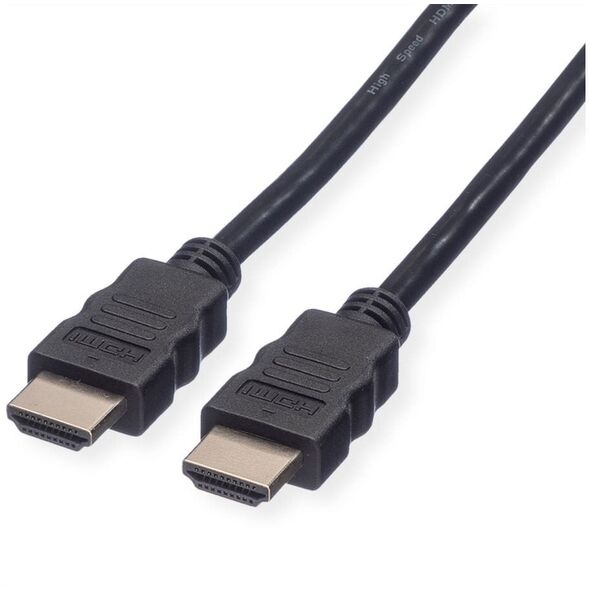 Καλώδιο ROLINE RM HDMI High Speed + Ethernet, M/M, μαύρο, 1 μ