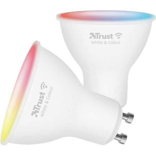 LED spuldze Trust WiFi LED Spot GU10 White & Colour (Duo-pack)