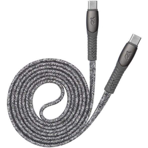 CABLE USB-C TO USB-C 1.2M/GREY PS6105 GR12 RIVACASE