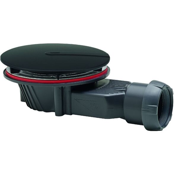 Wirquin odpływ brodzikowy Slim+ fi 90 mm, czarny mat 30724079