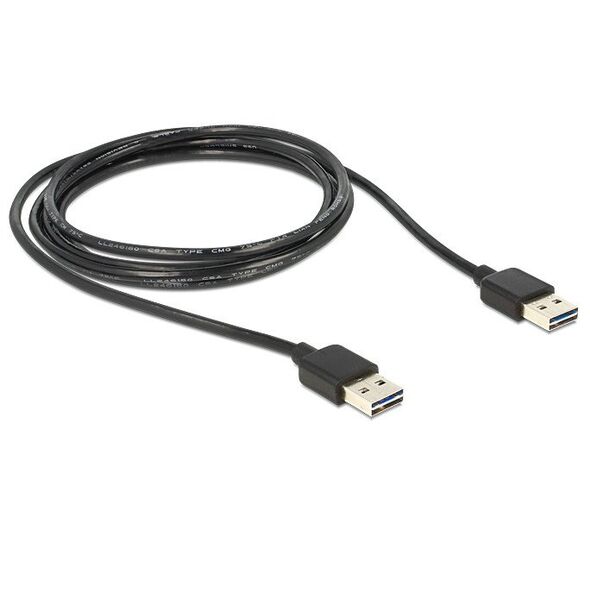 DeLOCK 85556 kabel USB USB 2.0 2 m USB A Czarny