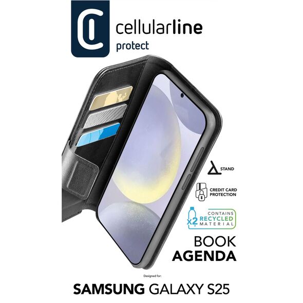 Cellularline 8018080491320 pokrowiec na telefon komórkowy 16,1 cm (6.36") Folio Czarny