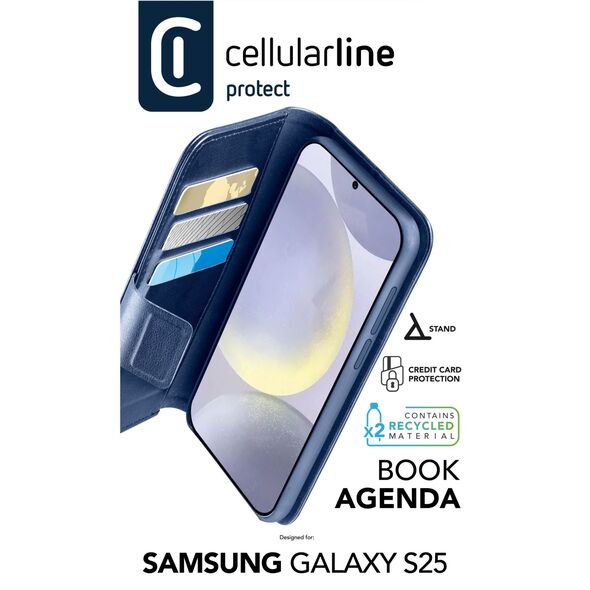 Cellularline 8018080491337 pokrowiec na telefon komórkowy 16,1 cm (6.36") Folio Niebieski