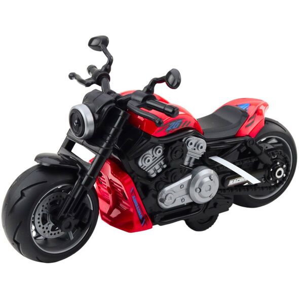 Motocykl Zabawkowy Na Baterie Napęd Światła Dźwięki Czerwony
